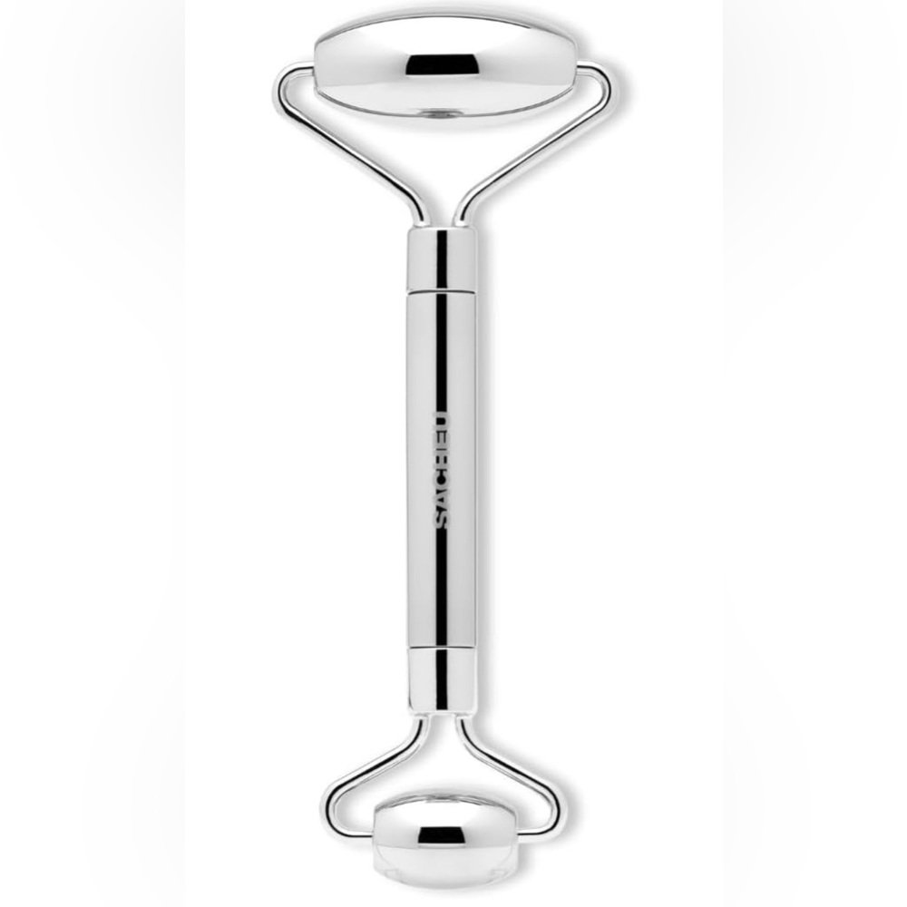 NIB Sacheu Dual-Sided Beauty Roller & Travel Pouch